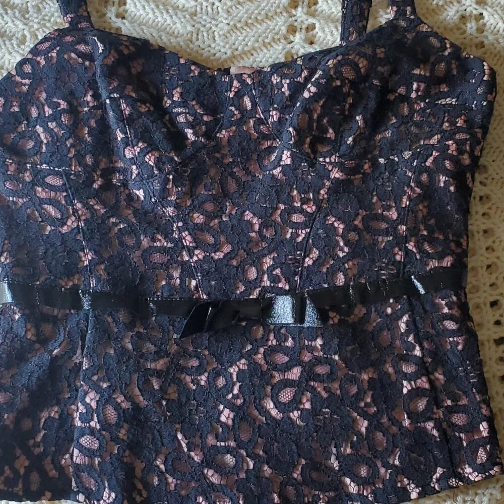 Nanette lepore vintage corset top lace - Picture 3 of 6